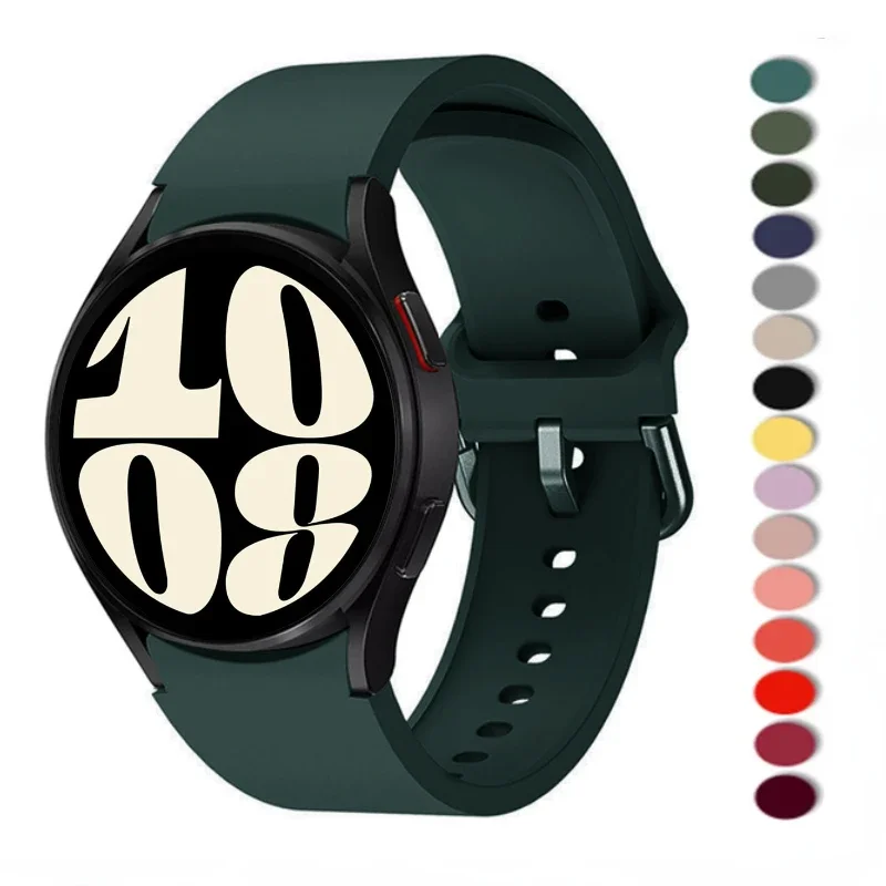 Silicone Strap For Samsung Galaxy Watch 7/6/5/4 44mm 40mm 6/4 classic 43mm 42mm Original Bracelet band For Watch 5 pro 45mm Belt
Silicone Strap For Samsung Galaxy Watch 7/6/5/4 44mm 40mm 6/4 classic 43mm 42mm Original Bracelet band For Watch 5 pro 45mm Belt
