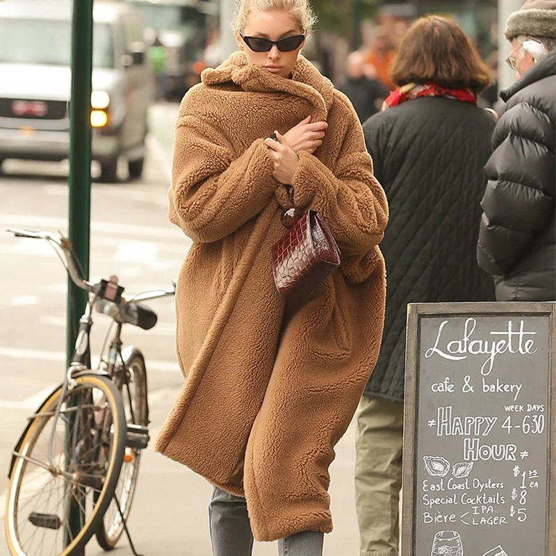 Naturaleye Winter New Teddy Long Coat Medium Length Cashmere Women's Fashion Street Style Fake Fur Caramel Color Coat
Naturaleye Winter New Teddy Long Coat Medium Length Cashmere Women's Fashion Street Style Fake Fur Caramel Color Coat