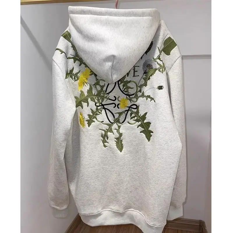 Autumn Winter plus Size Embroidered Hoodie Floral Couples Sweatirts Men's Loose Fit Long Sve Korean Sle Regular Length
Autumn Winter plus Size Embroidered Hoodie Floral Couples Sweatirts Men's Loose Fit Long Sve Korean Sle Regular Length