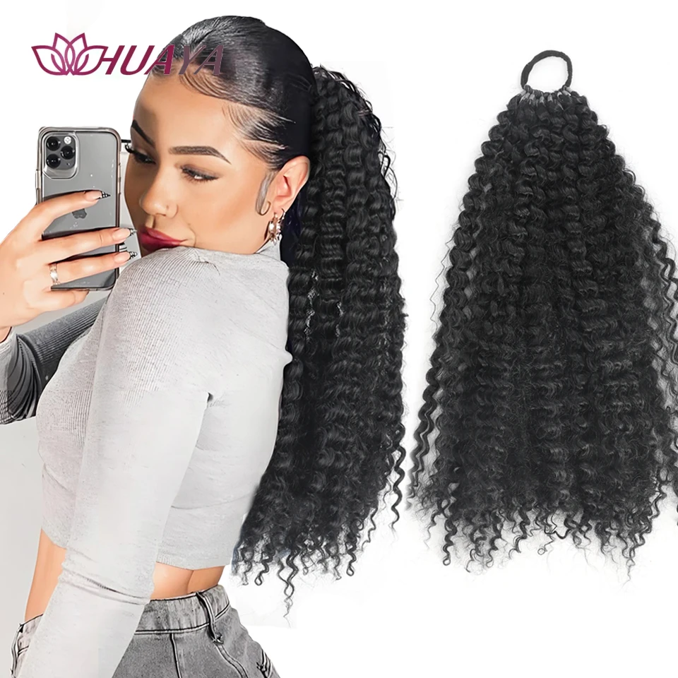 Synthetic Black Ponytail Extension, 20inch Long Kinky Curly Ponytail Extension for America or Afro Women Wrap Around Hairpiece
Synthetic Black Ponytail Extension, 20inch Long Kinky Curly Ponytail Extension for America or Afro Women Wrap Around Hairpiece