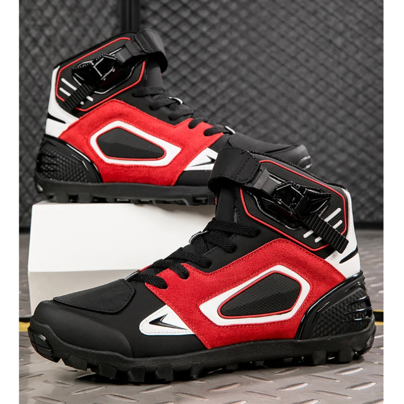 Men's Motorcycle Protective Shoes New Men Motos Superfiber Leather Cycling Boots Hiking Adventure Bike Ankle Length Shoes
Men's Motorcycle Protective Shoes New Men Motos Superfiber Leather Cycling Boots Hiking Adventure Bike Ankle Length Shoes