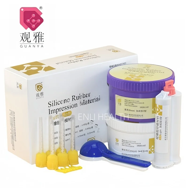 Dental Material Hand Adjustable Heavy Body and Light Body Kit Silicone Rubber Impression Material High Density
Dental Material Hand Adjustable Heavy Body and Light Body Kit Silicone Rubber Impression Material High Density