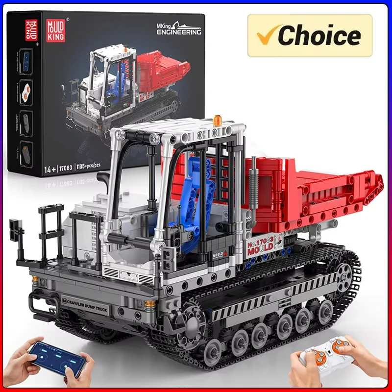 Mould King 17083 Technical Car Toys The DIY Tracked Dumper Building Block Enginerring Truck Brick Set Kids Christmas GiftS
Mould King 17083 Technical Car Toys The DIY Tracked Dumper Building Block Enginerring Truck Brick Set Kids Christmas GiftS