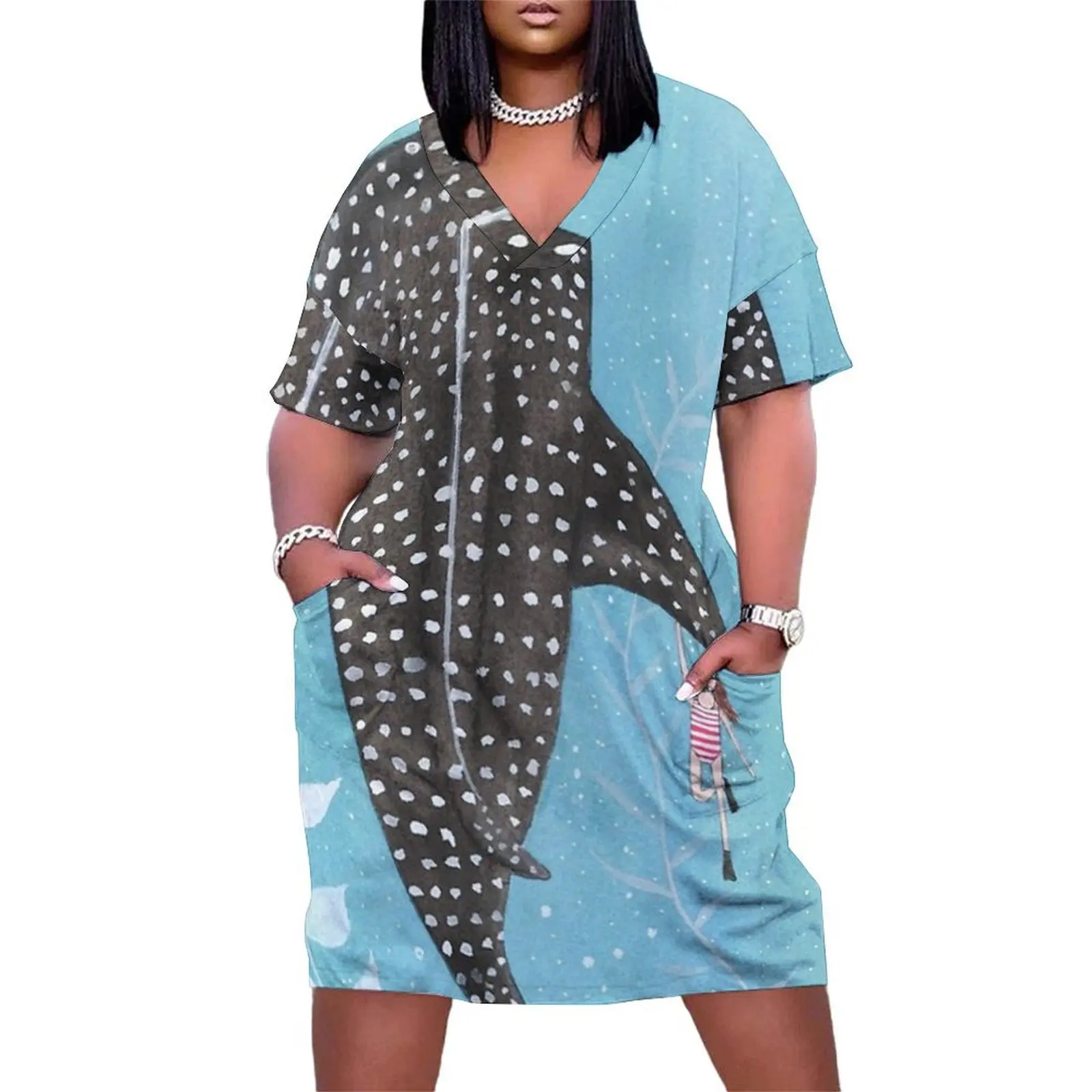 Whale shark! Loose Pocket Dress women's evening dresses prom dresses sexy dress Bridesmaid dress woman
Whale shark! Loose Pocket Dress women's evening dresses prom dresses sexy dress Bridesmaid dress woman