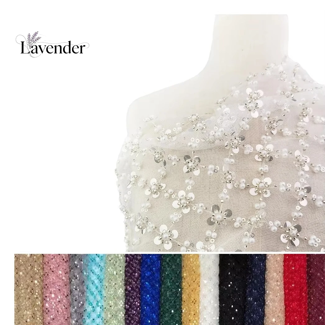 Lace mesh embroidery four leaf clover nail bead sequin embroidery fabric sewing stage wear wedding dress embroidery fabric
Lace mesh embroidery four leaf clover nail bead sequin embroidery fabric sewing stage wear wedding dress embroidery fabric