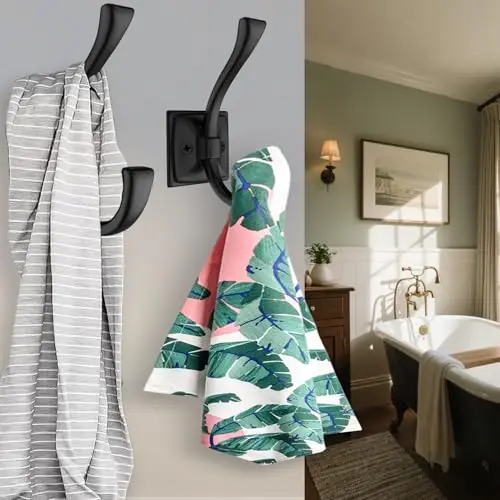 8pcs Rustic Black Wall-Mounted Hooks For Coats, Hats, Towels, Bags, Robes – Sturdy Decorative Organizer For Entryway, Bathroom,
8pcs Rustic Black Wall-Mounted Hooks For Coats, Hats, Towels, Bags, Robes – Sturdy Decorative Organizer For Entryway, Bathroom,