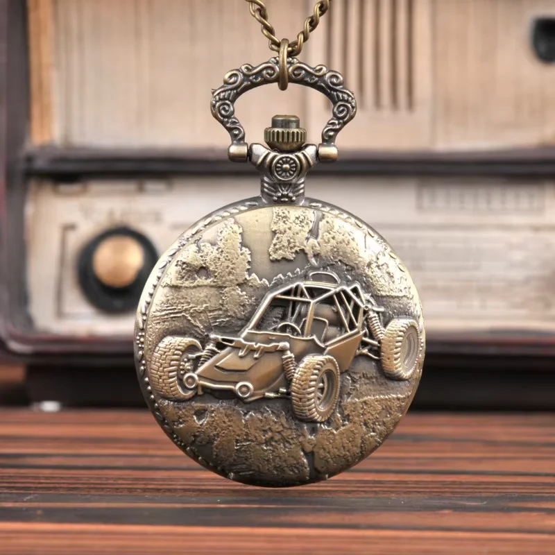 2003 Large Vintage Bronze Cool Car with Four Wheels A Best Gift for Game Pocket Watch with waist chain
2003 Large Vintage Bronze Cool Car with Four Wheels A Best Gift for Game Pocket Watch with waist chain