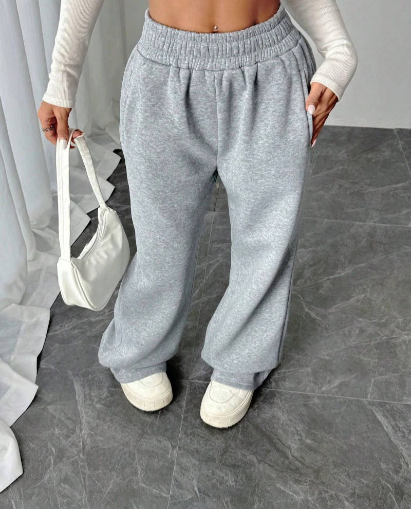 Casual Solid Color Elastic Waist Pocket Loose Flare Leg Pants, Suitable For Street, Daily Wear Thanksgiving Christmas
Casual Solid Color Elastic Waist Pocket Loose Flare Leg Pants, Suitable For Street, Daily Wear Thanksgiving Christmas