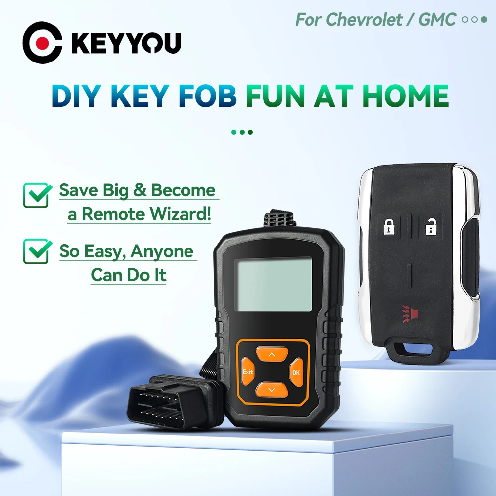 KEYYOU Easy to Use For 2014-2020 Chevrolet Silverado Colorado GMC OBD Programmer Tool FunDIY Key 315Mhz M3N32337100 Best Quality
KEYYOU Easy to Use For 2014-2020 Chevrolet Silverado Colorado GMC OBD Programmer Tool FunDIY Key 315Mhz M3N32337100 Best Quality