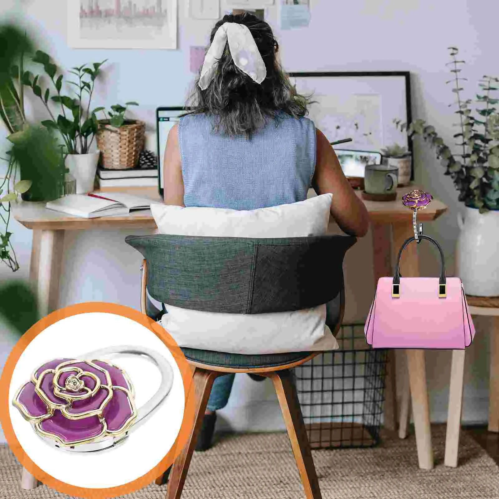 Foldable Handbag Hook Folding Purse Hanger Table Clothes Hanging Rack Round Holder Plant Hangers
Foldable Handbag Hook Folding Purse Hanger Table Clothes Hanging Rack Round Holder Plant Hangers