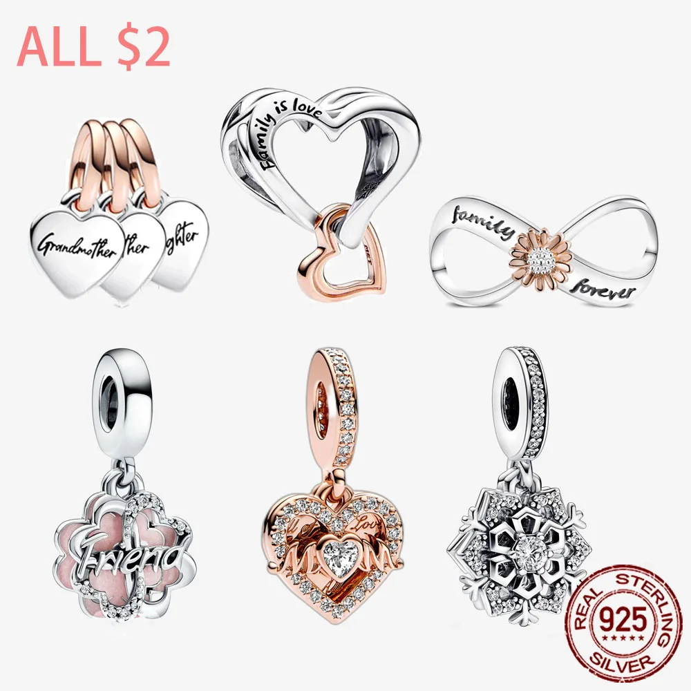 925 Sterling Silver Charms Sparkling Snowflake 2-in-1 Beads Fit Original Pandora Bracelet Gift DIY
925 Sterling Silver Charms Sparkling Snowflake 2-in-1 Beads Fit Original Pandora Bracelet Gift DIY