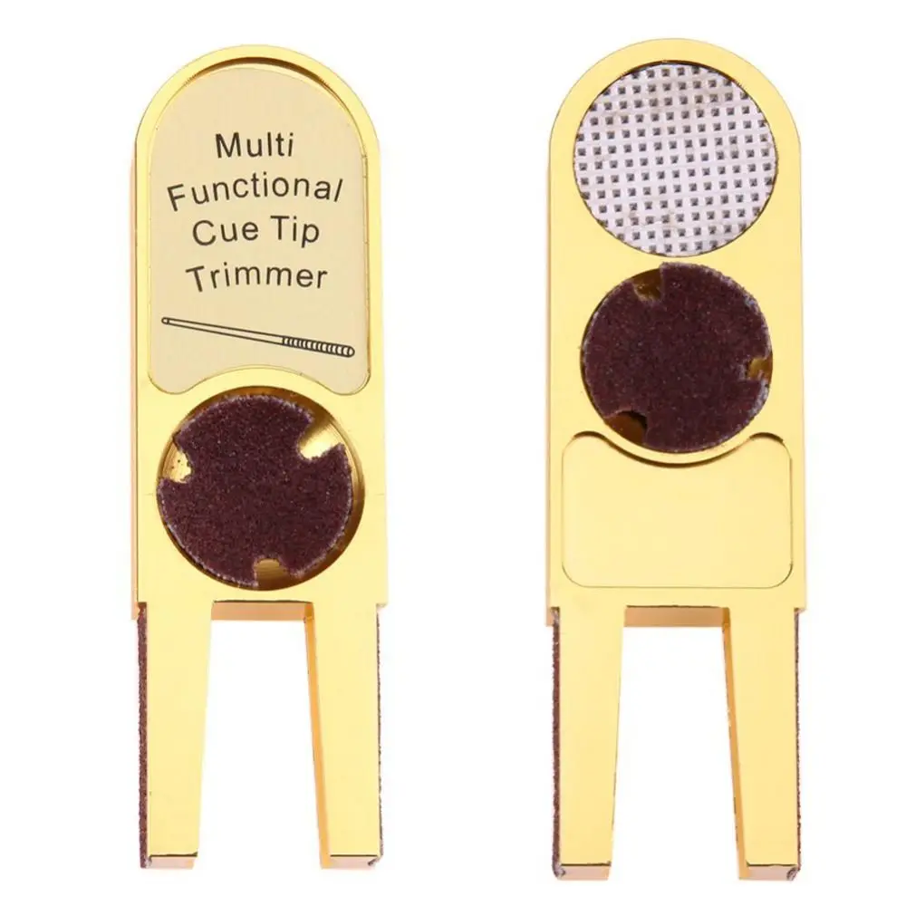 Repair Tool Pool Cue Tip Trimmer U-shape Dime Shaper Billiards Cue Burnisher Alloy Muti-functional Cue Tapper Billiard Cue
Repair Tool Pool Cue Tip Trimmer U-shape Dime Shaper Billiards Cue Burnisher Alloy Muti-functional Cue Tapper Billiard Cue