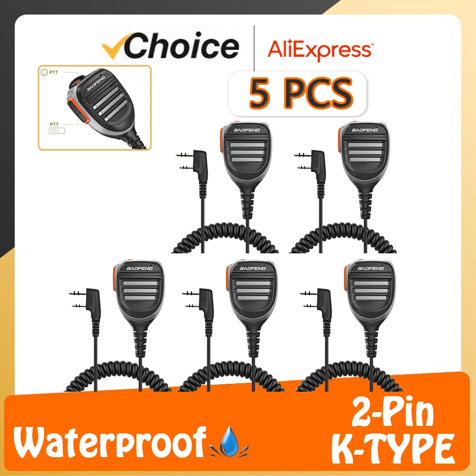 Baofeng Walkie Talkie Microphone Mic Waterproof DM-32 PTT Remote Shoulder Headset For UV-32 Speaker UV-5R UV-5RM UV-16 Ham Radio
Baofeng Walkie Talkie Microphone Mic Waterproof DM-32 PTT Remote Shoulder Headset For UV-32 Speaker UV-5R UV-5RM UV-16 Ham Radio