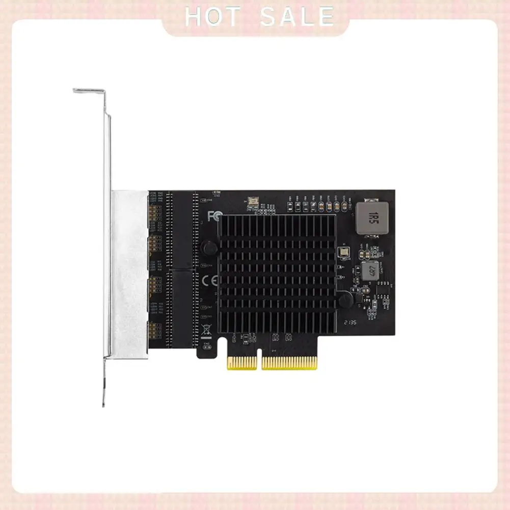 24-Hour Delivery IOCREST 2.5G 4 Port Pcie RJ45 Lan 10/100/1000/ 2500Mbps RTL8125B Chip Quad Server 2.5 Gigabit Ethernet Wired Ga
24-Hour Delivery IOCREST 2.5G 4 Port Pcie RJ45 Lan 10/100/1000/ 2500Mbps RTL8125B Chip Quad Server 2.5 Gigabit Ethernet Wired Ga