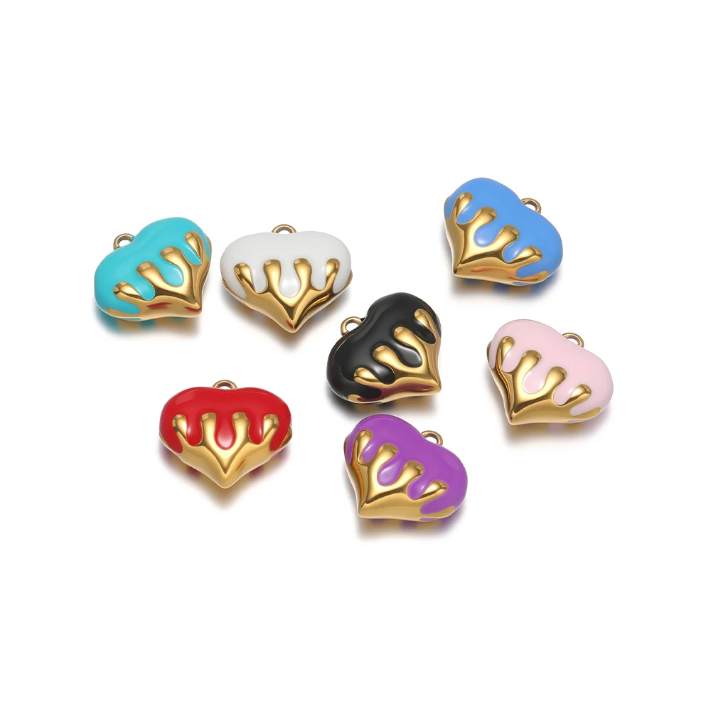 3 шт. 19x20 мм из нержавеющей стали, эмалированные подвески в форме сердца, ожерелье, подвески для женщин, аксессуары для браслета, брелок для изготовления ювелирных изделий, сделай сам
3 шт. 19x20 мм из нержавеющей стали, эмалированные подвески в форме сердца, ожерелье, подвески для женщин, аксессуары для браслета, брелок для изготовления ювелирных изделий, сделай сам