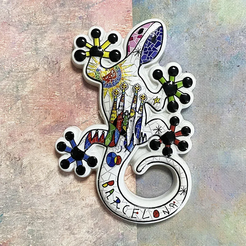 Colorful 3D Resin Gecko Fridge Magnet - Barcelona Gaudi-Inspired Sagrada Familia Design, Room Decor for Fridge
Colorful 3D Resin Gecko Fridge Magnet - Barcelona Gaudi-Inspired Sagrada Familia Design, Room Decor for Fridge