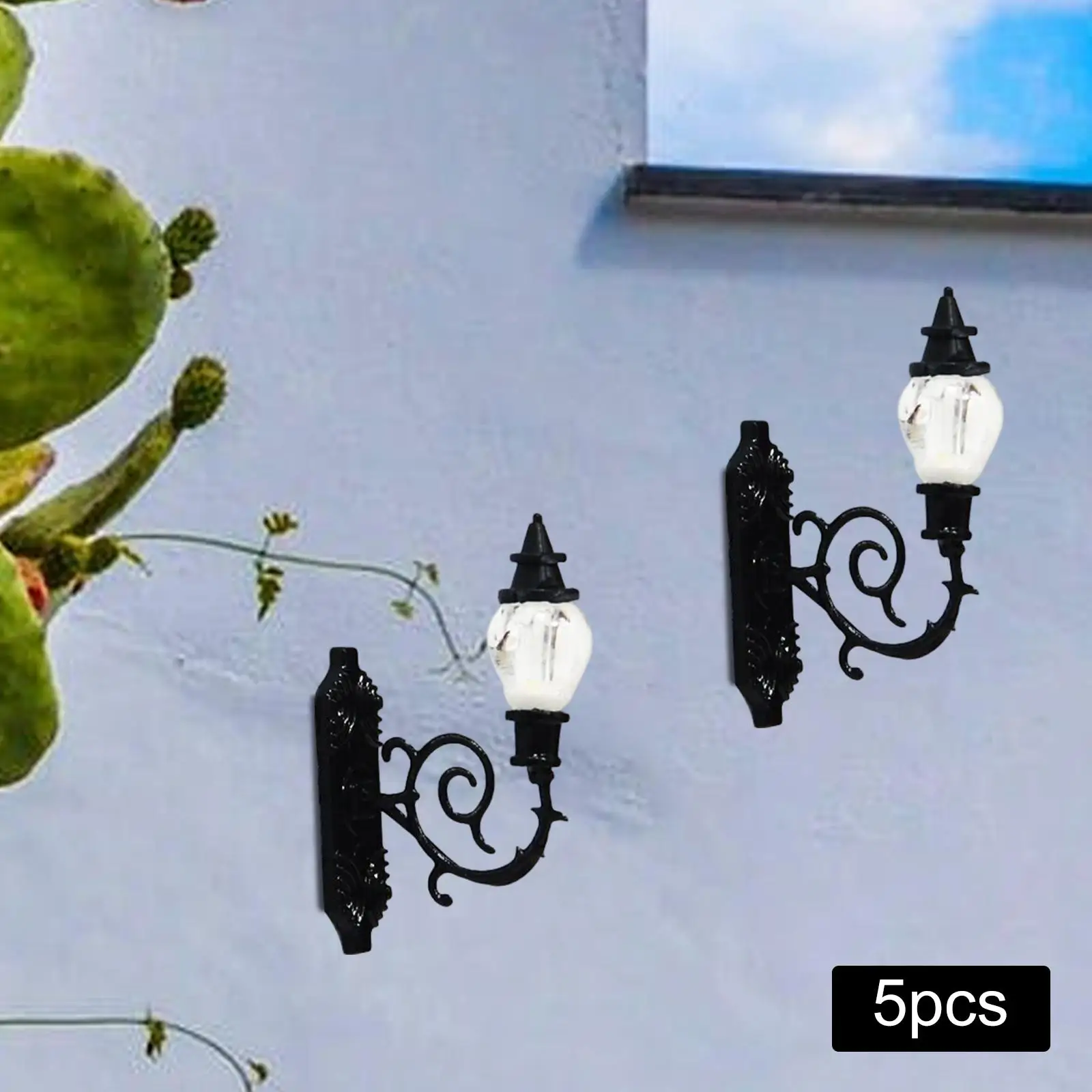 5 Pieces Dollhouse Miniature Wall Lamp Miniature Street Lights for Fairy Garden
5 Pieces Dollhouse Miniature Wall Lamp Miniature Street Lights for Fairy Garden