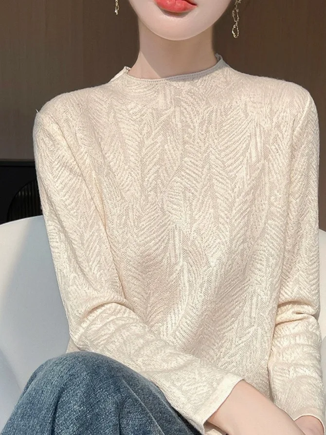 Мягкий шерстяной вязаный кружевной прядь, тонкий женский топ с высоким воротником, повседневный, обычный, из мягкой ткани, длинный све, женский топ
Мягкий шерстяной вязаный кружевной прядь, тонкий женский топ с высоким воротником, повседневный, обычный, из мягкой ткани, длинный све, женский топ