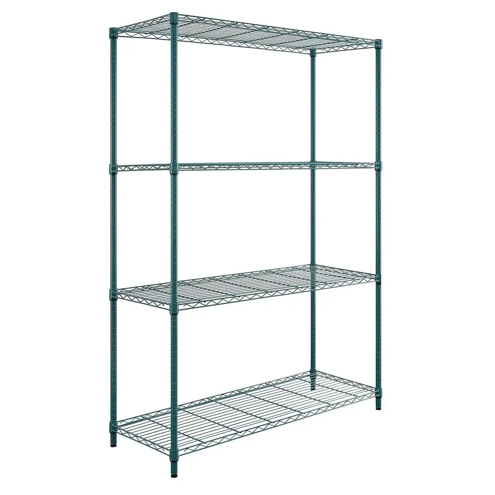 4-Tier Heavy-Duty Shelving Unit, 30x24x72, 300 lbs Capacity, Assembled Flat-packed
4-Tier Heavy-Duty Shelving Unit, 30x24x72, 300 lbs Capacity, Assembled Flat-packed