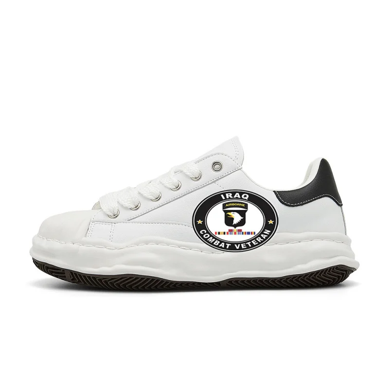101st Airborne Division Iraq with GWOT RibbonsVintage Fashion Street Sneakers,The design is retro, stylish, comfortable, and ver
101st Airborne Division Iraq with GWOT RibbonsVintage Fashion Street Sneakers,The design is retro, stylish, comfortable, and ver