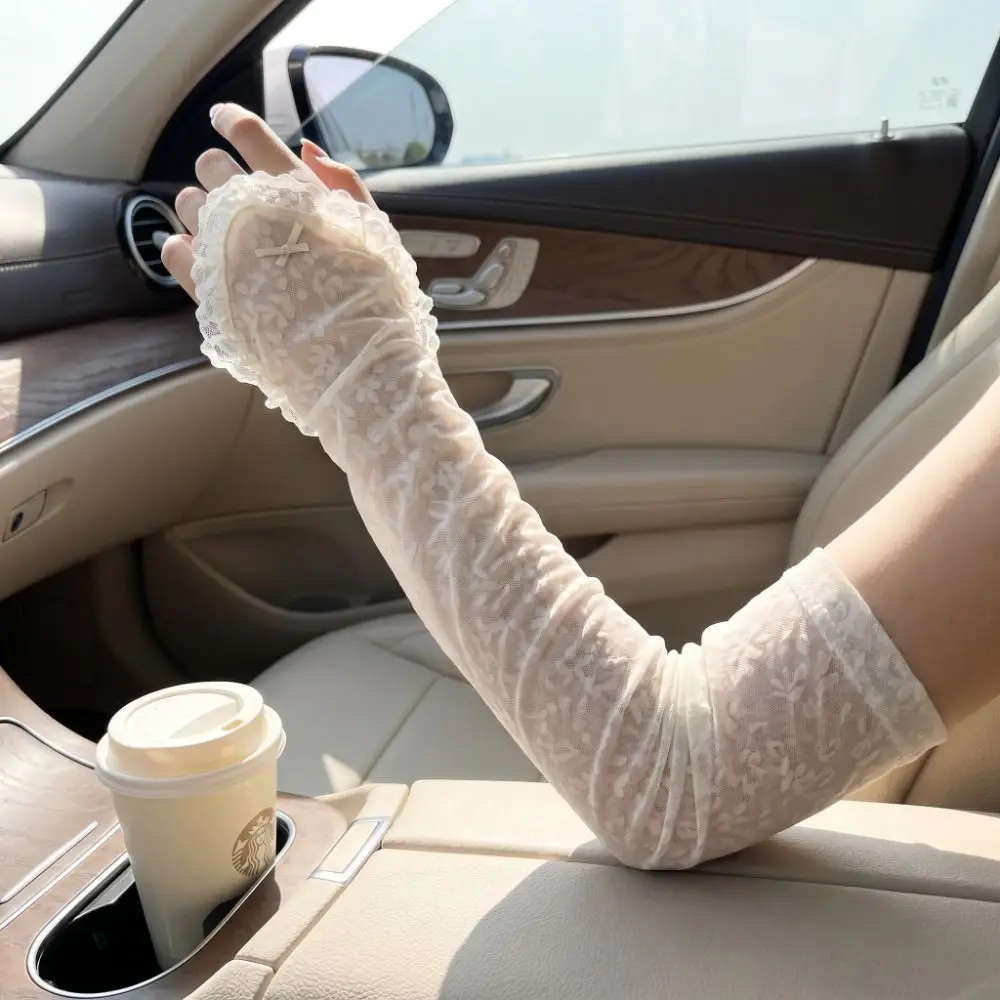 Breathable Sun Protection Sleeves Cooling Mesh Fabric Lace Arm Covers Long-sleeved Elastic Trim Sunscreen Arm Guards
Breathable Sun Protection Sleeves Cooling Mesh Fabric Lace Arm Covers Long-sleeved Elastic Trim Sunscreen Arm Guards