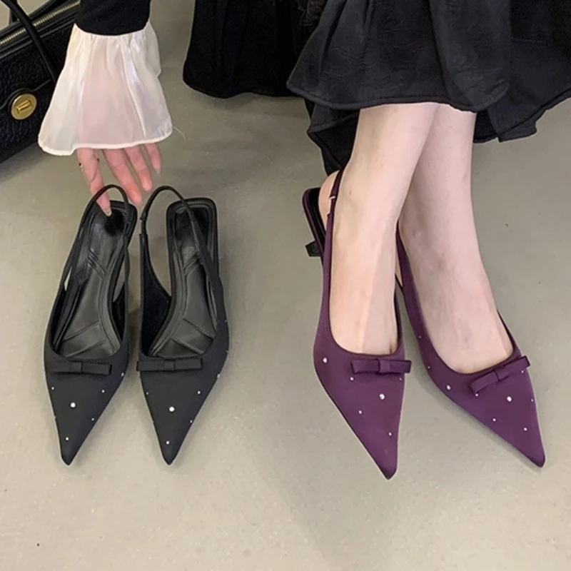 Туфли-слингбэки Aneikeh: модные летние туфли на низком каблуке с бантом-бабочкой, заостренным носком, для вечеринок и торжеств
Туфли-слингбэки Aneikeh: модные летние туфли на низком каблуке с бантом-бабочкой, заостренным носком, для вечеринок и торжеств