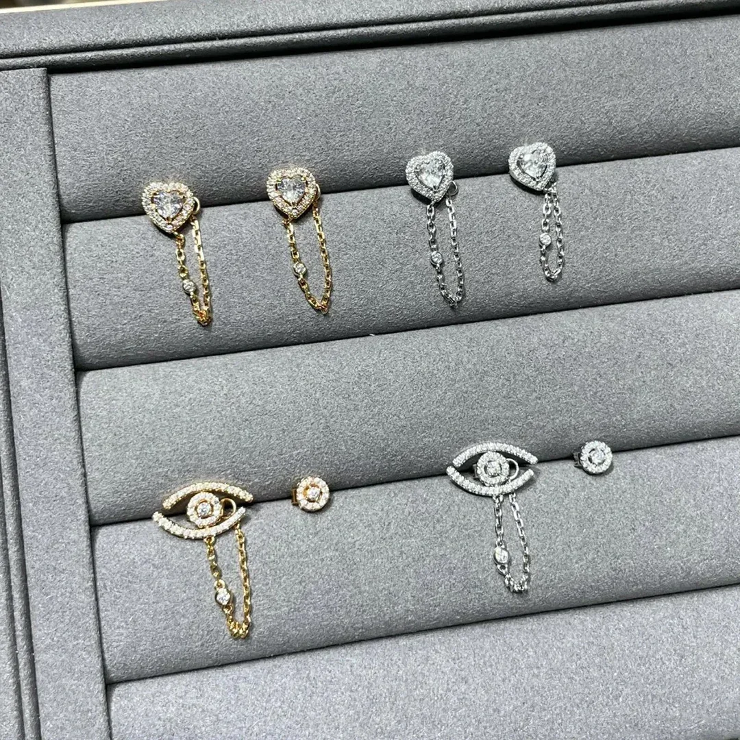 Lucky Eye Diamante Brincos для Mulheres, prata esterlina 925, Design Assimétrico, Jóias de Luxo Presentes Requintados
Lucky Eye Diamante Brincos для Mulheres, prata esterlina 925, Design Assimétrico, Jóias de Luxo Presentes Requintados