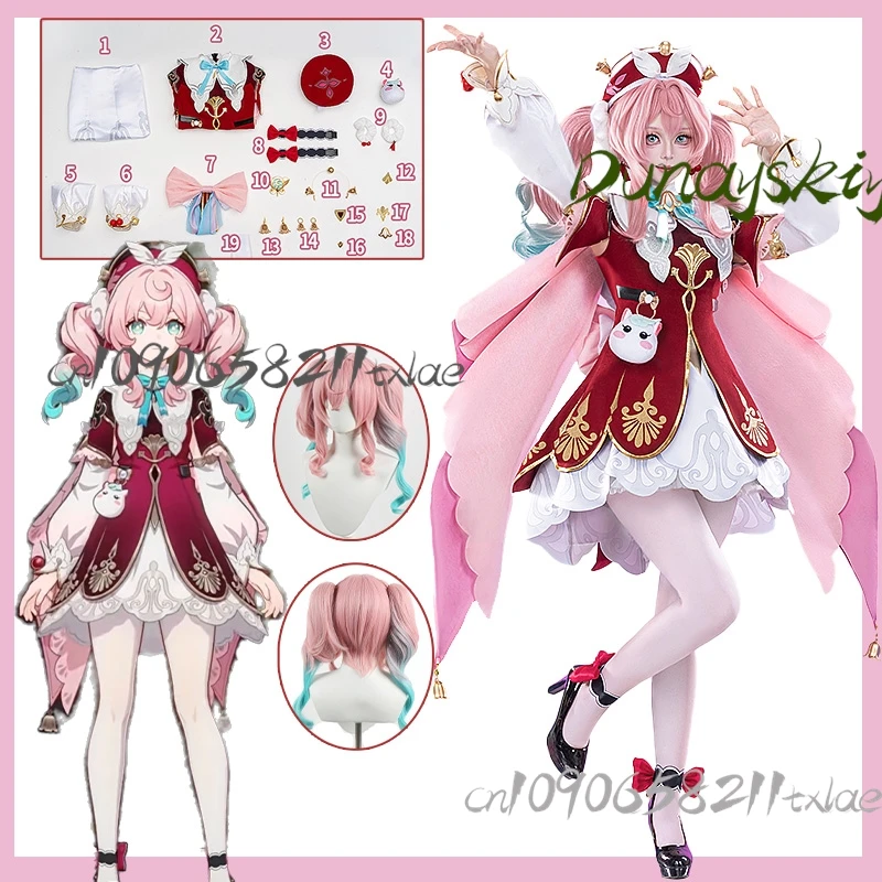 Honkai Star Rail Hyacine Cosplay Costume for Women A Lolita Skirt, Wig, Hat, Headwear Bell Accessories for Halloween Uniforms
Honkai Star Rail Hyacine Cosplay Costume for Women A Lolita Skirt, Wig, Hat, Headwear Bell Accessories for Halloween Uniforms