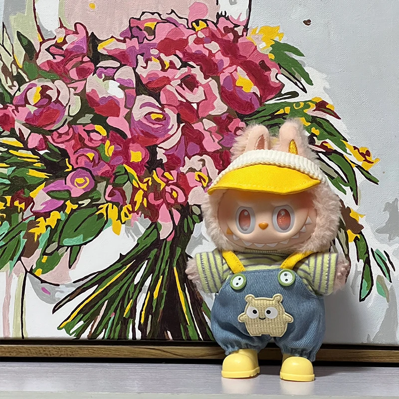 For Labubu Dolls First Second Generation Plush Toys Sitting Party Vinyl Figures Knitted Sweater Fisherman Hat Overalls Jeans Set
For Labubu Dolls First Second Generation Plush Toys Sitting Party Vinyl Figures Knitted Sweater Fisherman Hat Overalls Jeans Set