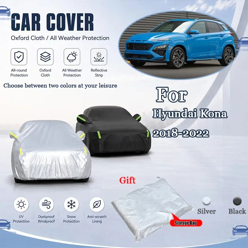 Suitable for Hyundai Kona 2018-2022 All Weather Oxford Car Cover UV Snowproof Dustproof Reflective Strips Outdoor Protection
Suitable for Hyundai Kona 2018-2022 All Weather Oxford Car Cover UV Snowproof Dustproof Reflective Strips Outdoor Protection