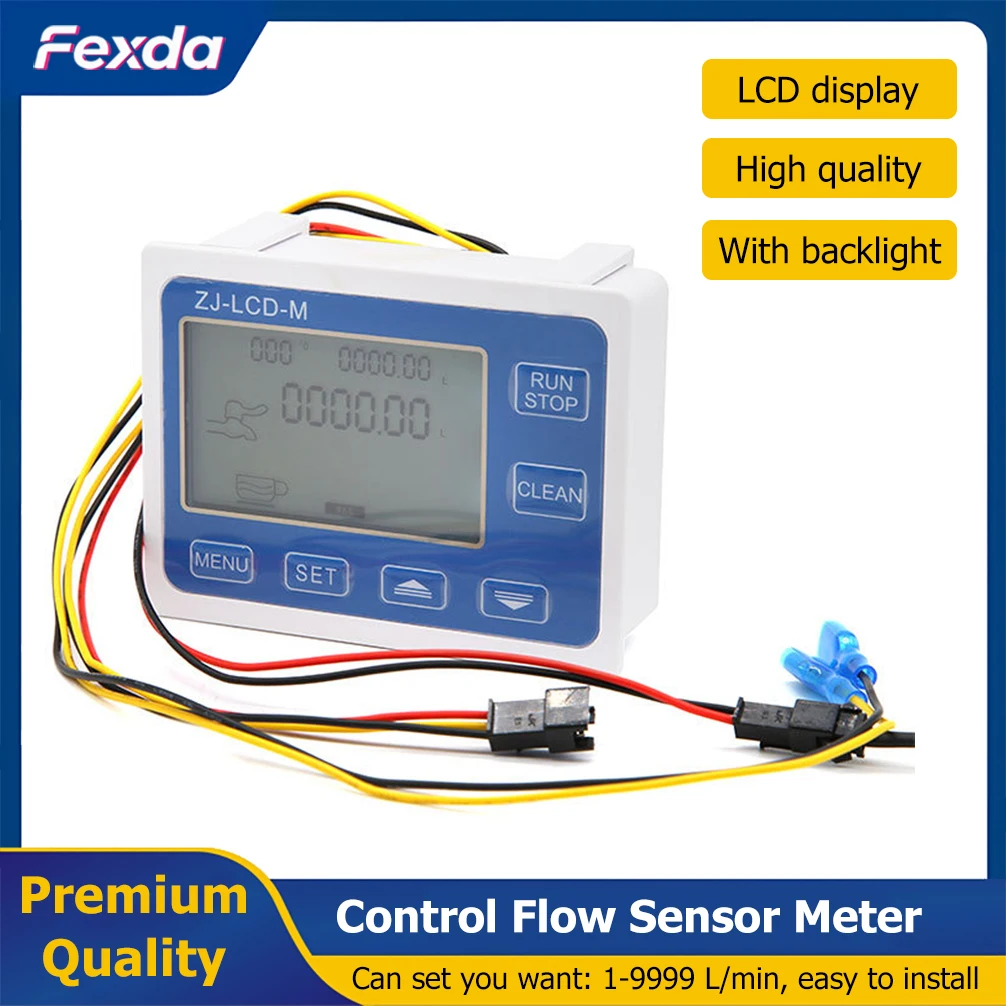 ZJ-LCD-M Control Flow Sensor Meter Digital LCD Display Water Flow Meter Intelligent Totalmeter Controller Temperature Measure
ZJ-LCD-M Control Flow Sensor Meter Digital LCD Display Water Flow Meter Intelligent Totalmeter Controller Temperature Measure