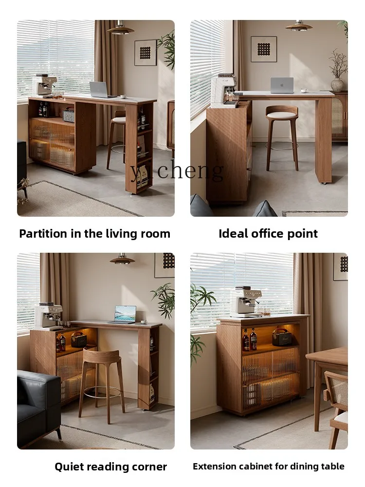 LX solid wood bar table household balcony leisure small apartment retractable partition rock slab long table
LX solid wood bar table household balcony leisure small apartment retractable partition rock slab long table