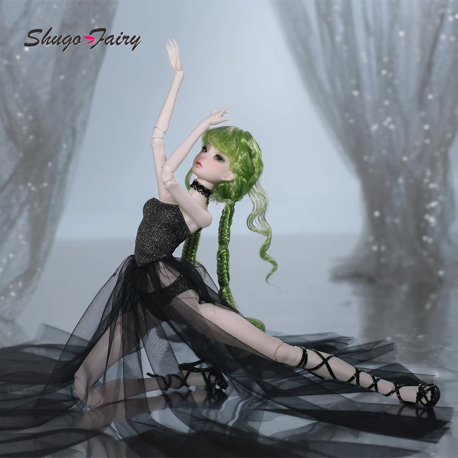 BJD Doll 1/4 Rosalind B Ballet Dancer Slender Body Small Bust Black Tulle Dress Outfit Full Set Wig Original Doll ShugaFairy
BJD Doll 1/4 Rosalind B Ballet Dancer Slender Body Small Bust Black Tulle Dress Outfit Full Set Wig Original Doll ShugaFairy