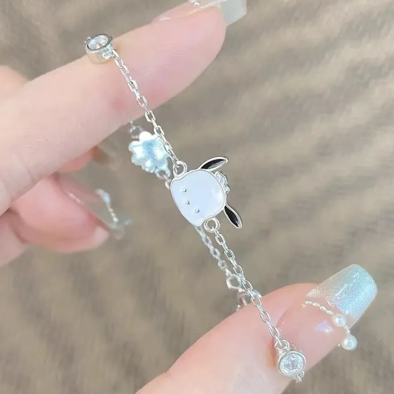 Girly Heart Sanrio Pochacco Anime Kawaii Ins Fashion Bracelet Cute Jewelry Birthday Decoration Lovely Gifts for Girls 
Girly Heart Sanrio Pochacco Anime Kawaii Ins Fashion Bracelet Cute Jewelry Birthday Decoration Lovely Gifts for Girls