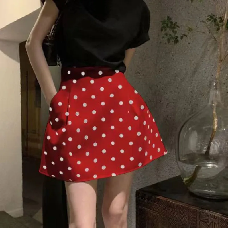 Fashion Large Size Ball Gown Women Summer Simplicity Office Lady High Waist Appear Thin Skirt All-match Polka Dot A-line Skirt
Fashion Large Size Ball Gown Women Summer Simplicity Office Lady High Waist Appear Thin Skirt All-match Polka Dot A-line Skirt