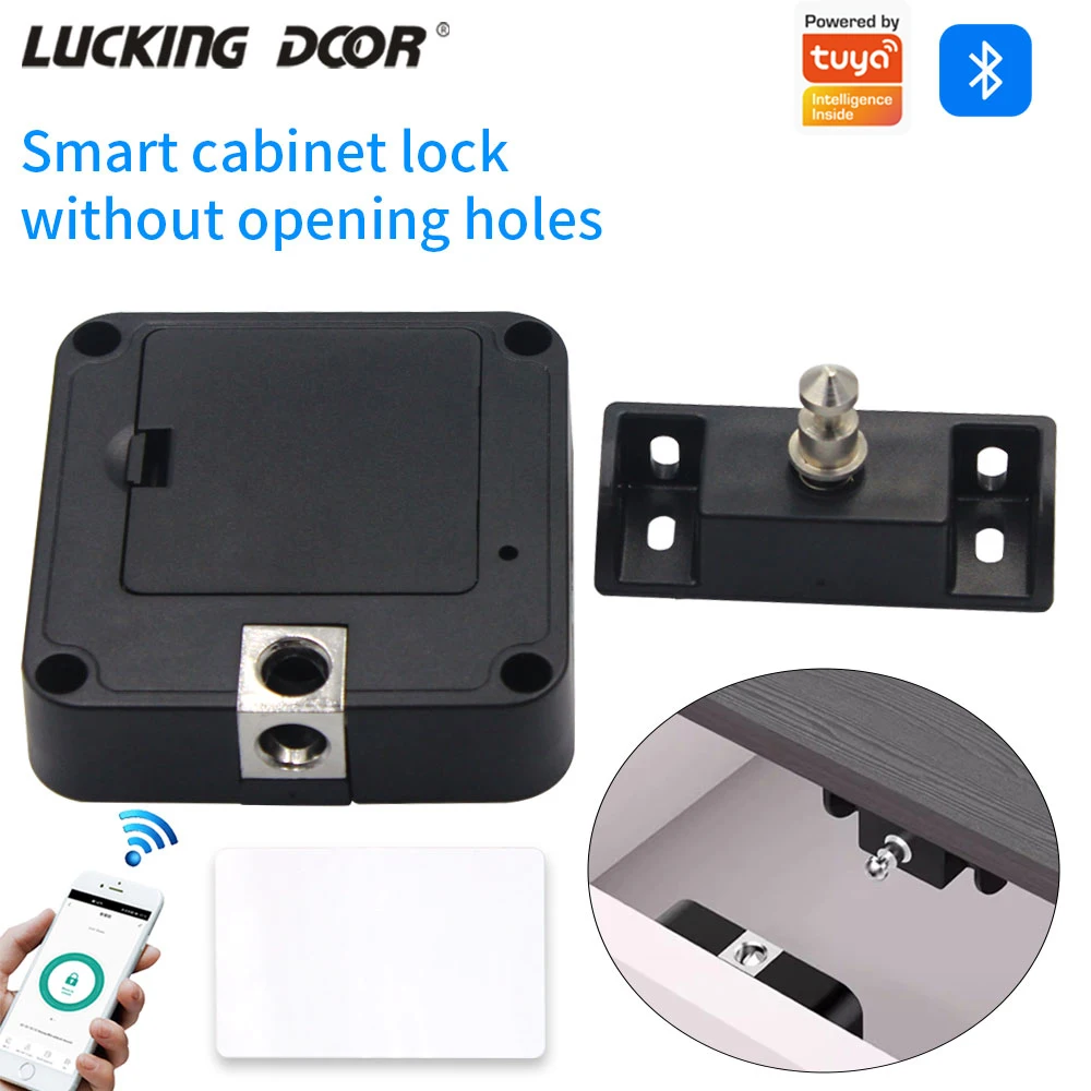 Support Tuya App NFC Card (optional) Unlock Keyless Invisible Cabinet Lock Drawer Lock Furniture Wooden Electronic Blueooth Lock
Support Tuya App NFC Card (optional) Unlock Keyless Invisible Cabinet Lock Drawer Lock Furniture Wooden Electronic Blueooth Lock