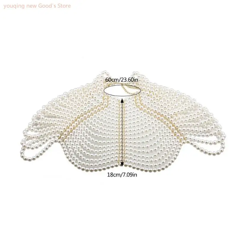 49ME Elegant Women Shawl Multi Layer Beaded Chest Chain Layered Necklace Body Jewelry
49ME Elegant Women Shawl Multi Layer Beaded Chest Chain Layered Necklace Body Jewelry