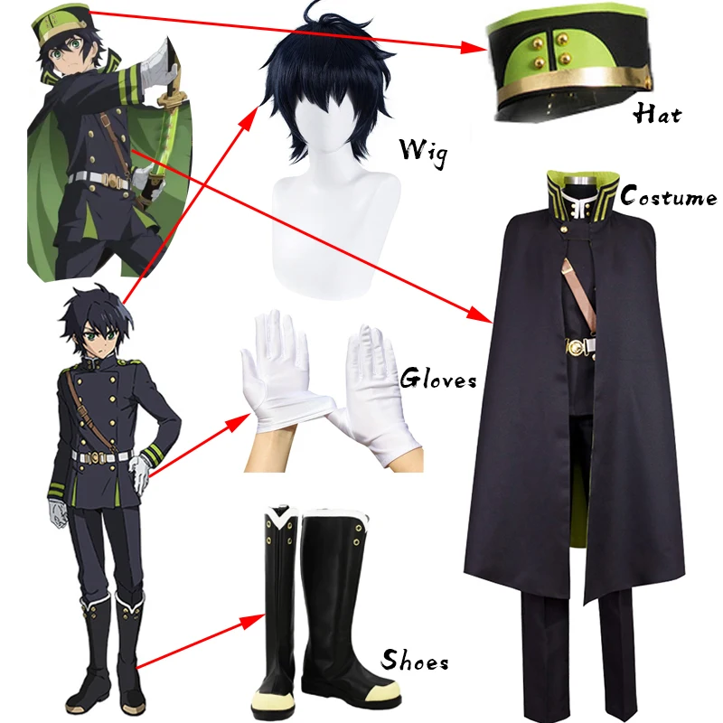 SingXeng Anime Seraph Of The End Owari no Seraph Yuichiro Hyakuya Cosplay Costume Uniform Halloween Christmas Custom Made
SingXeng Anime Seraph Of The End Owari no Seraph Yuichiro Hyakuya Cosplay Costume Uniform Halloween Christmas Custom Made