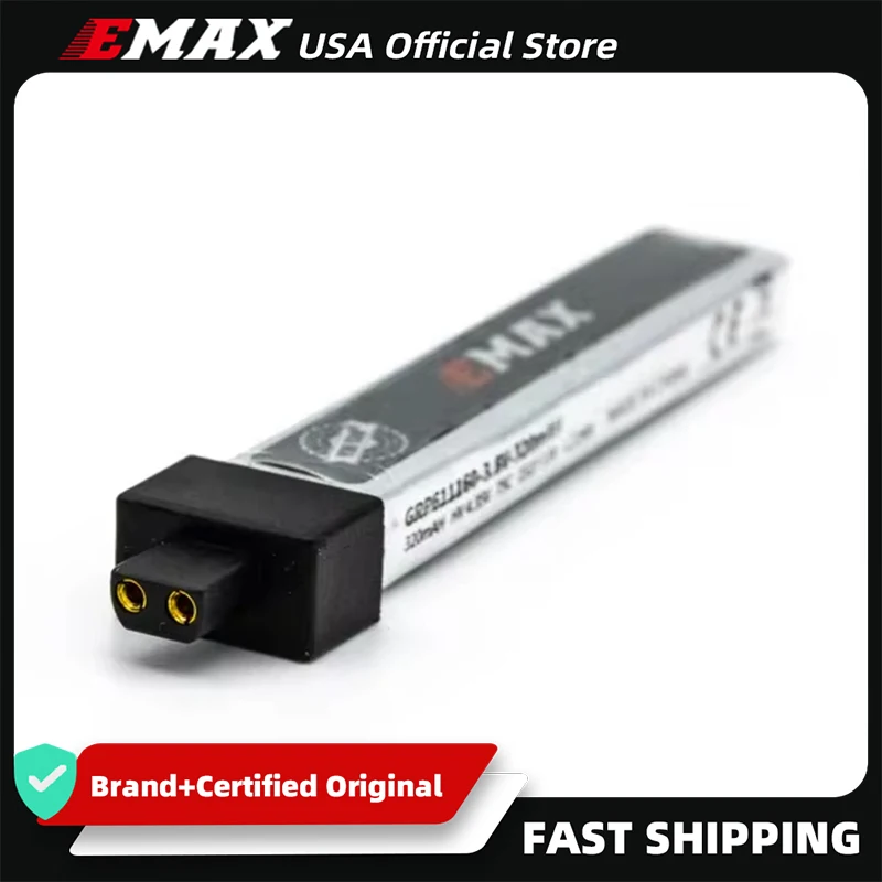 EMAX USA Official Tinyhawk Nanoscout Spare Parts Pack G - 1S 320mAH (EM2.0) Battery
EMAX USA Official Tinyhawk Nanoscout Spare Parts Pack G - 1S 320mAH (EM2.0) Battery