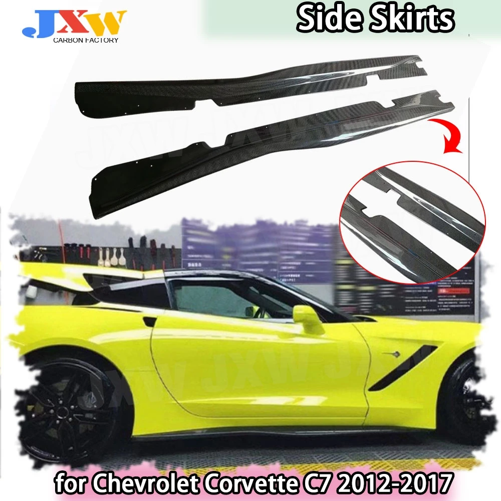 Carbon Fiber Car Racing Side Skirts Apron Body Kits fit for Chevrolet Corvette C7 2012 2013 2014 2015 2016 2017 Car Styling
Carbon Fiber Car Racing Side Skirts Apron Body Kits fit for Chevrolet Corvette C7 2012 2013 2014 2015 2016 2017 Car Styling