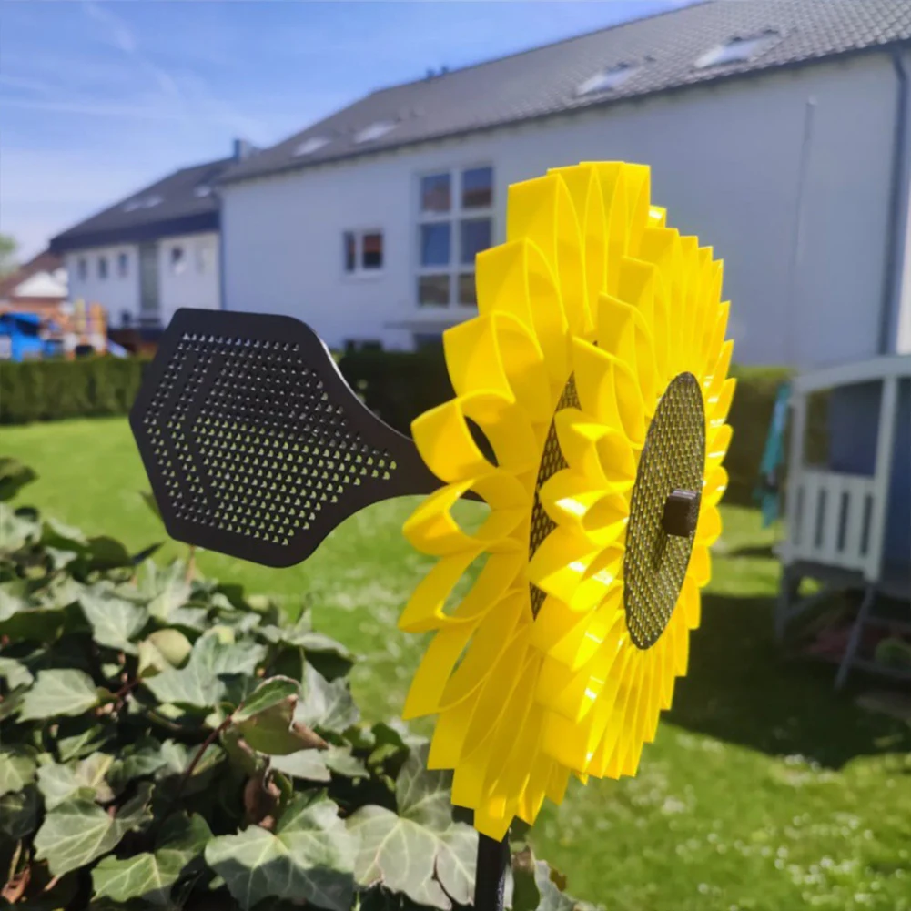 Ветряная вертушка-подсолнух для улицы, декоративное украшение для двора и сада
Ветряная вертушка-подсолнух для улицы, декоративное украшение для двора и сада