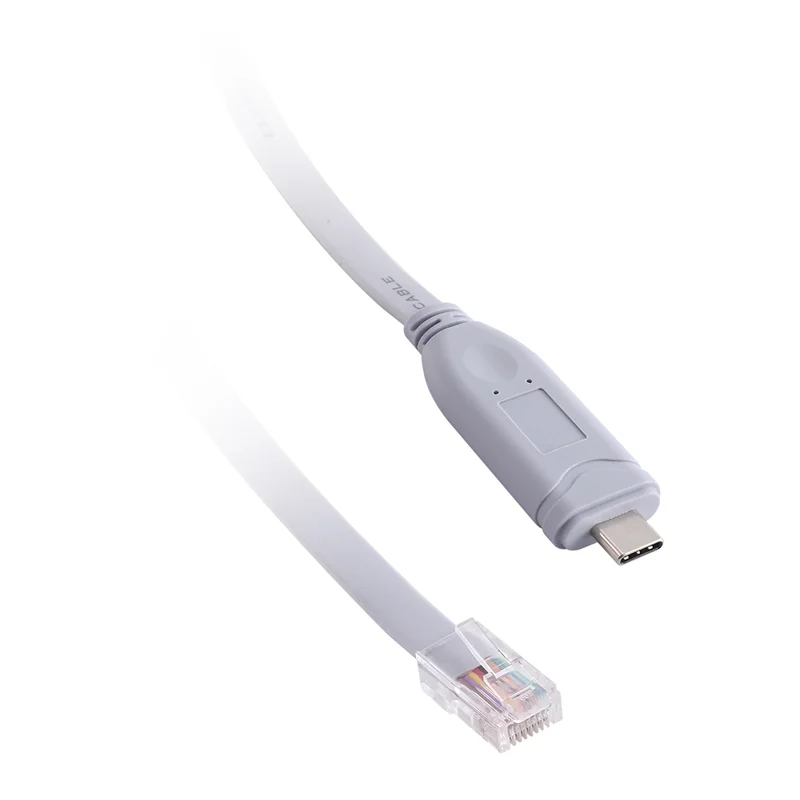 N96R Кабель для конфигурации консоли USB TO Type C Кабель для отладки последовательного маршрутизатора типа C к RJ45
N96R Кабель для конфигурации консоли USB TO Type C Кабель для отладки последовательного маршрутизатора типа C к RJ45