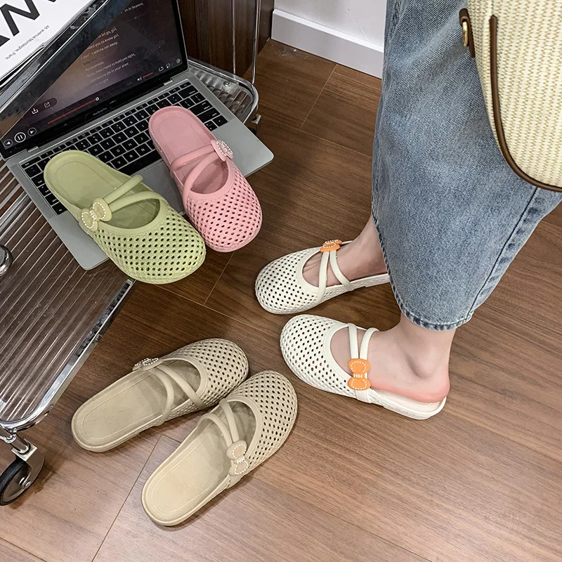 Women's Hollow Flat Slippers,Bow Decoration Comfortable Slip-On Shoes,Round Head Casual Lightweight Summer Sandals women sandals
Women's Hollow Flat Slippers,Bow Decoration Comfortable Slip-On Shoes,Round Head Casual Lightweight Summer Sandals women sandals