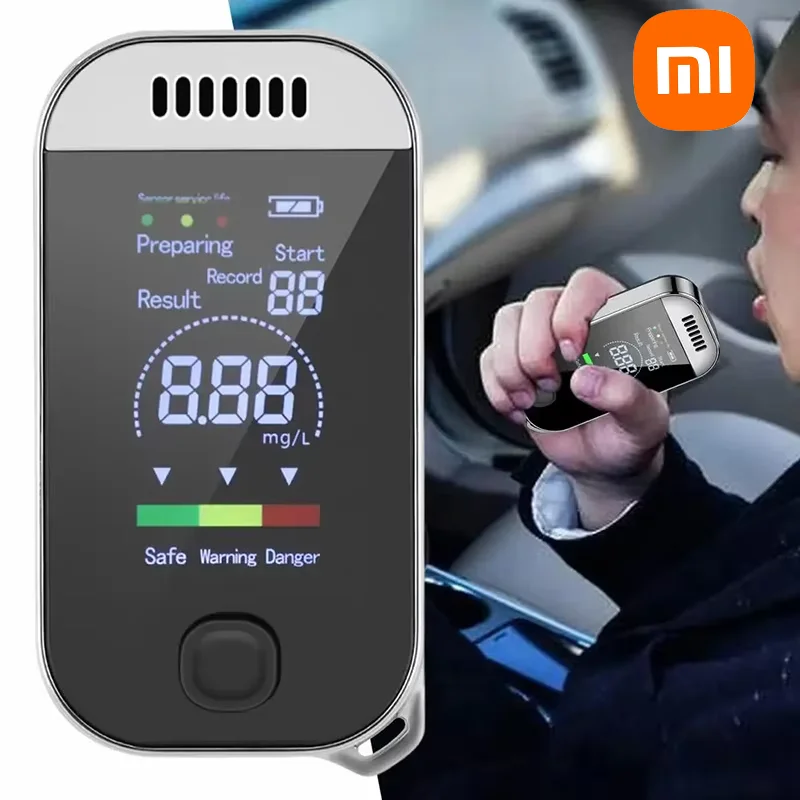 Xiaomi Digital Alcohol Tester Professional Breathalyzer Lcd Display Usb Rechargeable Electronic Keychain Portable For Car Safety
Xiaomi Digital Alcohol Tester Professional Breathalyzer Lcd Display Usb Rechargeable Electronic Keychain Portable For Car Safety