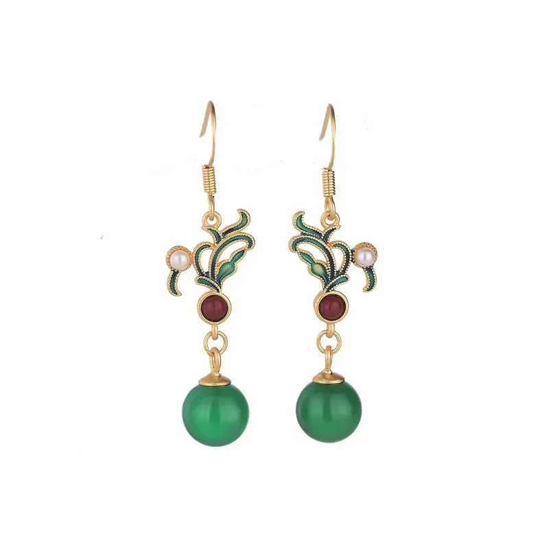 *Luxury Fashion Enamel Dangle Earrings for Women Green Leaf Floral Pattern Custom Drops Earrings Elegant Banquet Jewelry
*Luxury Fashion Enamel Dangle Earrings for Women Green Leaf Floral Pattern Custom Drops Earrings Elegant Banquet Jewelry
