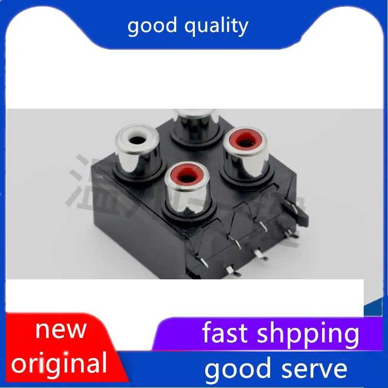 10pcs original new RCA socket with the same core AV four hole 8-pin PCB soldered audio and video interface AV4-8.4-13A sealed
10pcs original new RCA socket with the same core AV four hole 8-pin PCB soldered audio and video interface AV4-8.4-13A sealed