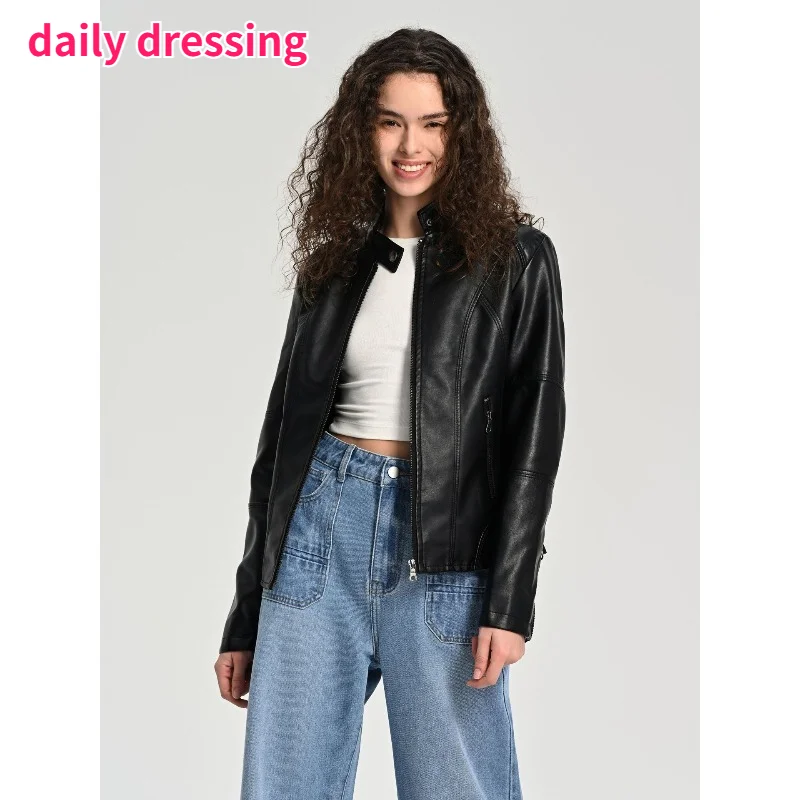 Women Leather Jacket slim motorcycle clothing zipper fashion jackets and coats motorcycle accessories Ladies' motorcycle uniform
Women Leather Jacket slim motorcycle clothing zipper fashion jackets and coats motorcycle accessories Ladies' motorcycle uniform