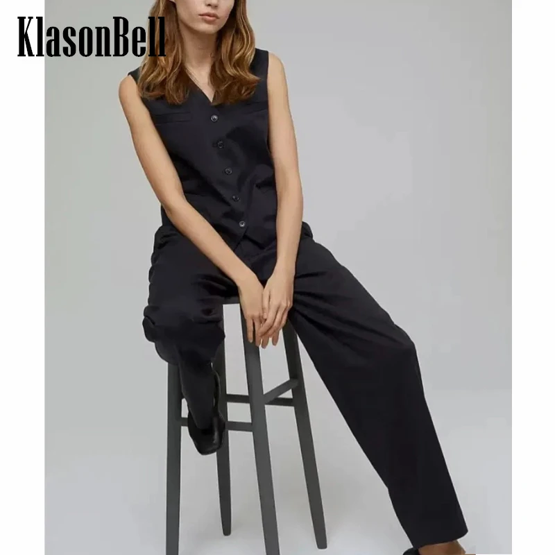 3.27 KlasonBell New Fashion Temperament V-Neck Single Breasted Sashes Short Vest Or High Waist Pleated Straight Pants Set
3.27 KlasonBell New Fashion Temperament V-Neck Single Breasted Sashes Short Vest Or High Waist Pleated Straight Pants Set