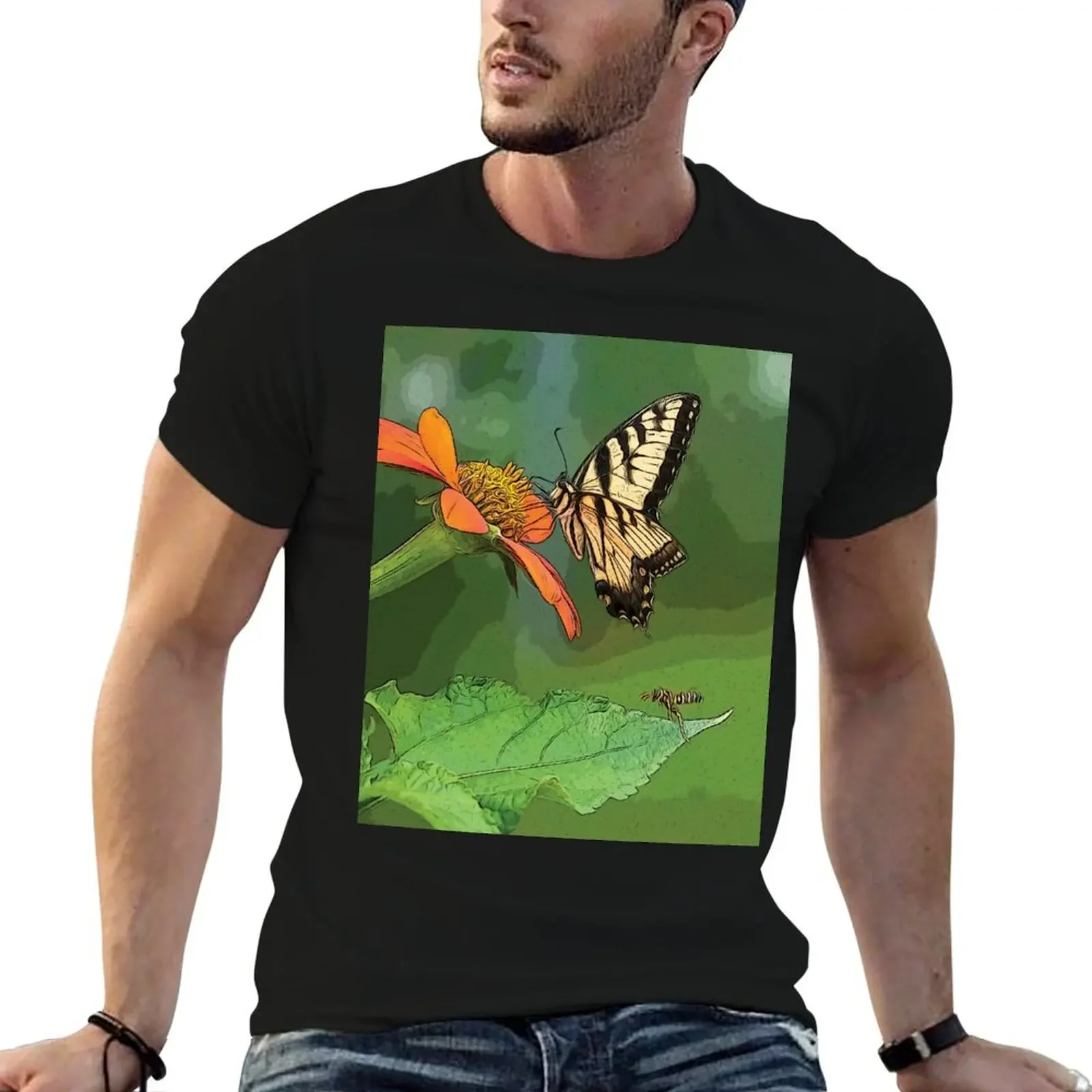 Tiger swallowtail butterfly on Mexican sunflower - T-Shirt oversized oversizeds cheap stuff Man t-shirt mens vintage t shirts
Tiger swallowtail butterfly on Mexican sunflower - T-Shirt oversized oversizeds cheap stuff Man t-shirt mens vintage t shirts