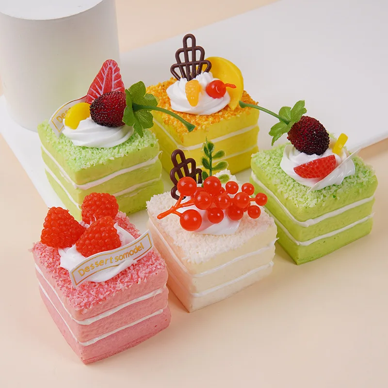 PU Artificial Cupcake Fruit Cake Mousse Cream Dessert Kitchen Model Cake Store Window Decoration Simulation Decorations Crafts
PU Artificial Cupcake Fruit Cake Mousse Cream Dessert Kitchen Model Cake Store Window Decoration Simulation Decorations Crafts